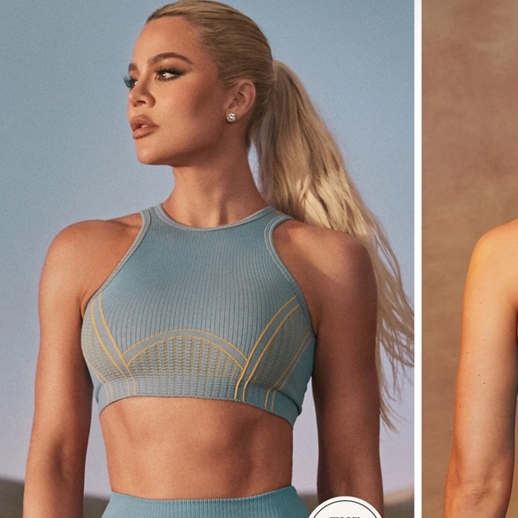 FABLETICS Seamless Low Impact Open Back Bra and Leggings SET - Picture 3 of 7